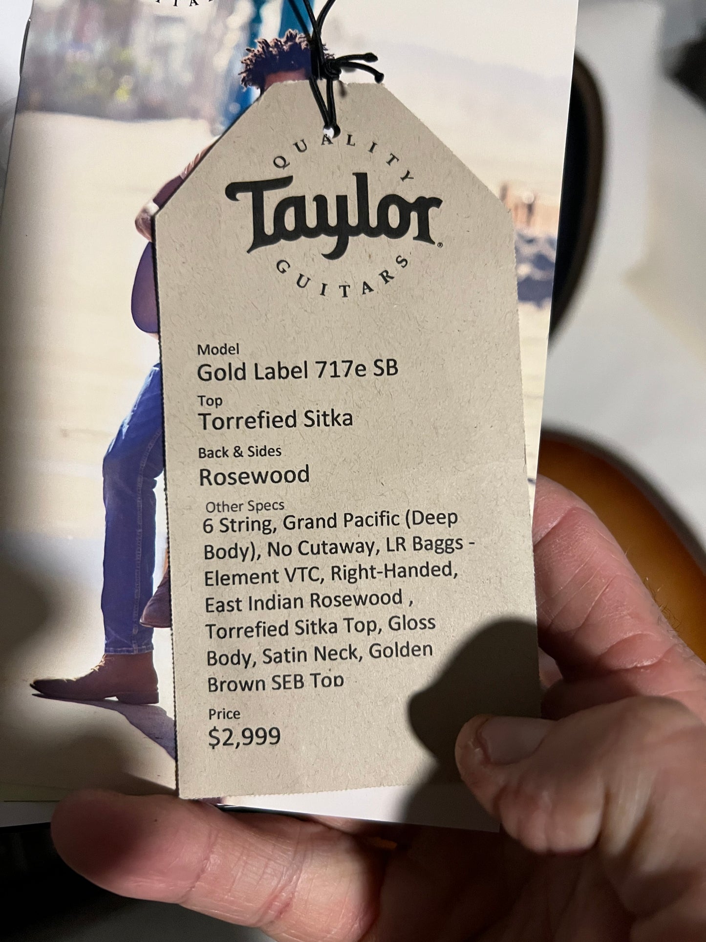 2025 Taylor 717e Gold Label Sunburst